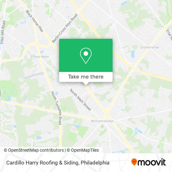 Cardillo Harry Roofing & Siding map