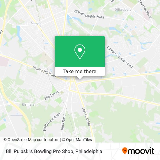 Bill Pulaski's Bowling Pro Shop map