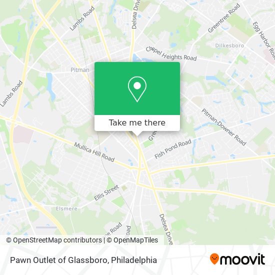 Mapa de Pawn Outlet of Glassboro