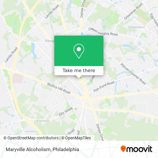 Maryville Alcoholism map