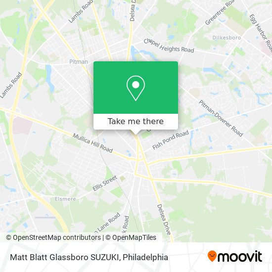 Mapa de Matt Blatt Glassboro SUZUKI