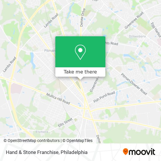 Mapa de Hand & Stone Franchise