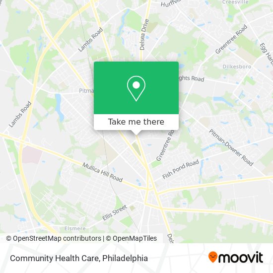 Community Health Care map