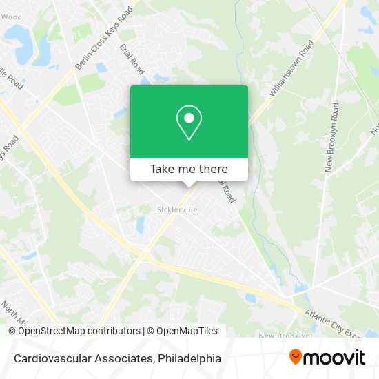 Mapa de Cardiovascular Associates