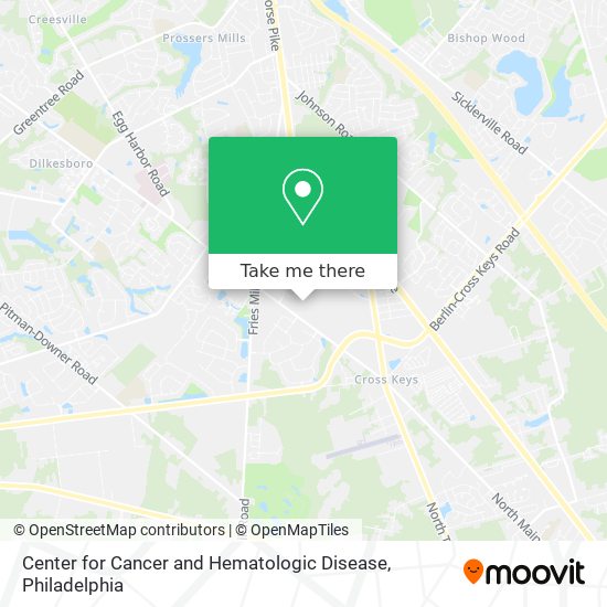 Center for Cancer and Hematologic Disease map
