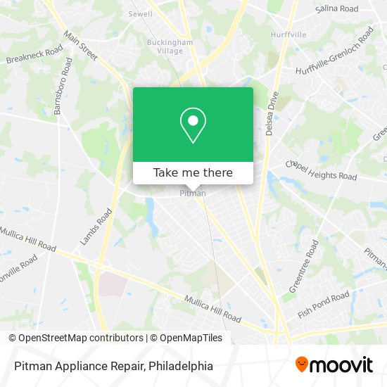 Pitman Appliance Repair map