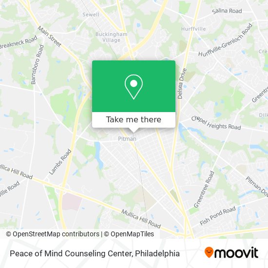 Peace of Mind Counseling Center map