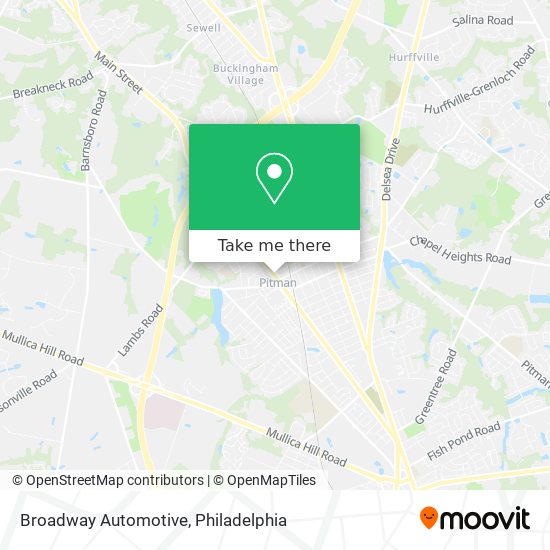 Broadway Automotive map