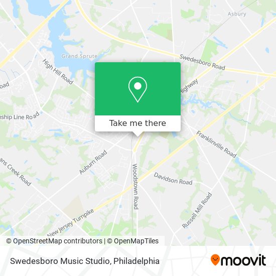 Mapa de Swedesboro Music Studio