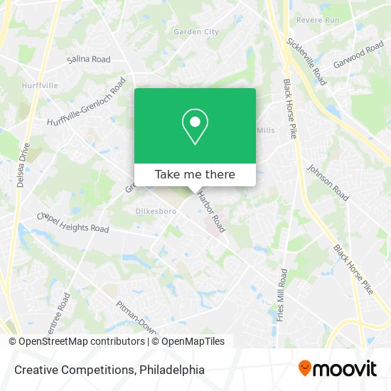 Creative Competitions map