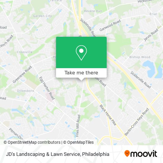 JD's Landscaping & Lawn Service map