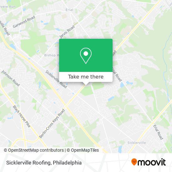 Sicklerville Roofing map