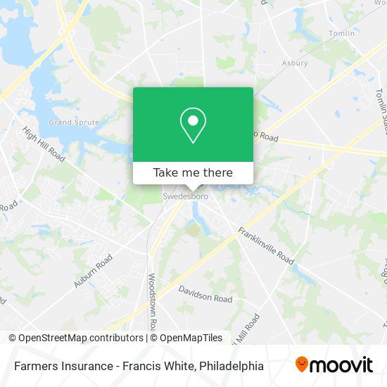 Farmers Insurance - Francis White map