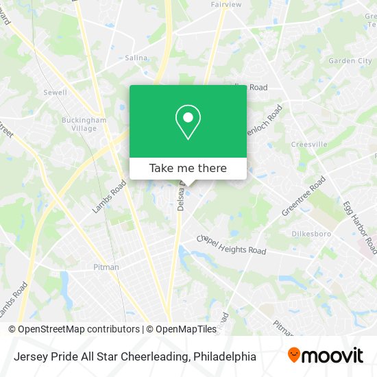 Jersey Pride All Star Cheerleading map