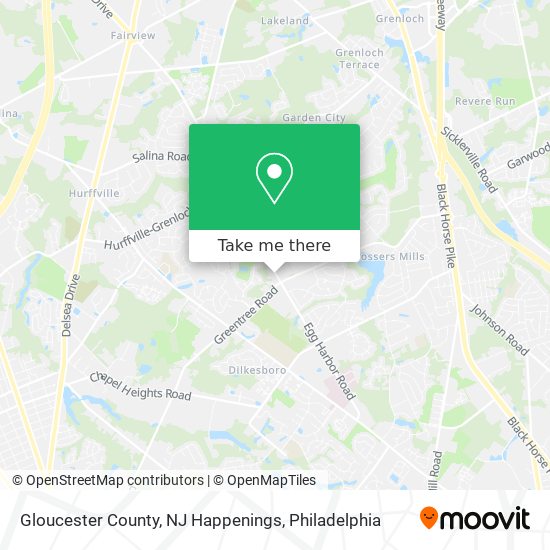Gloucester County, NJ Happenings map