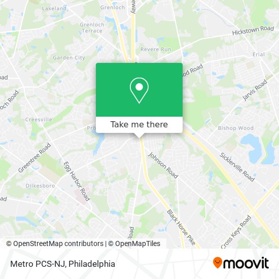 Mapa de Metro PCS-NJ