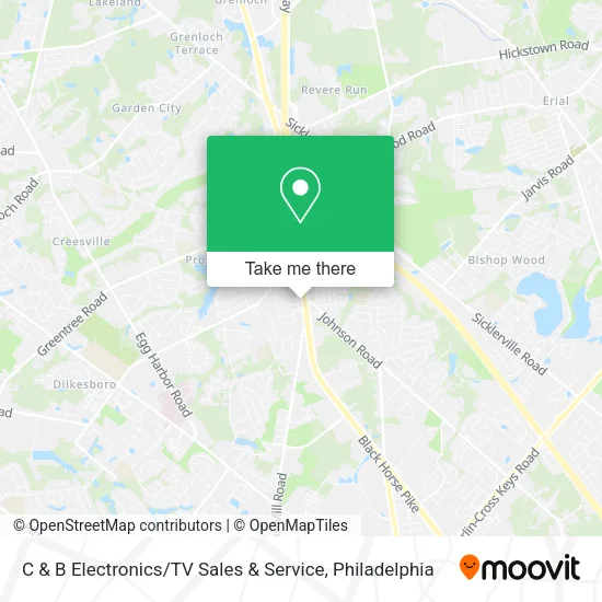 Mapa de C & B Electronics / TV Sales & Service