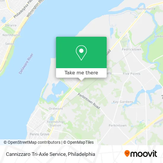Cannizzaro Tri-Axle Service map
