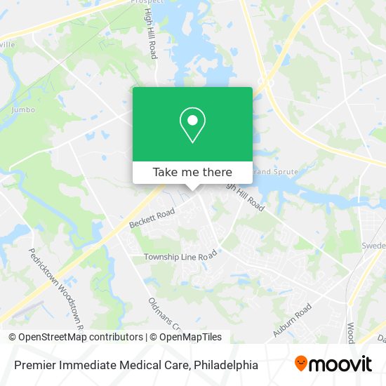 Mapa de Premier Immediate Medical Care