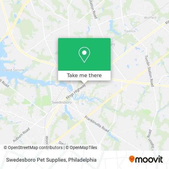 Swedesboro Pet Supplies map