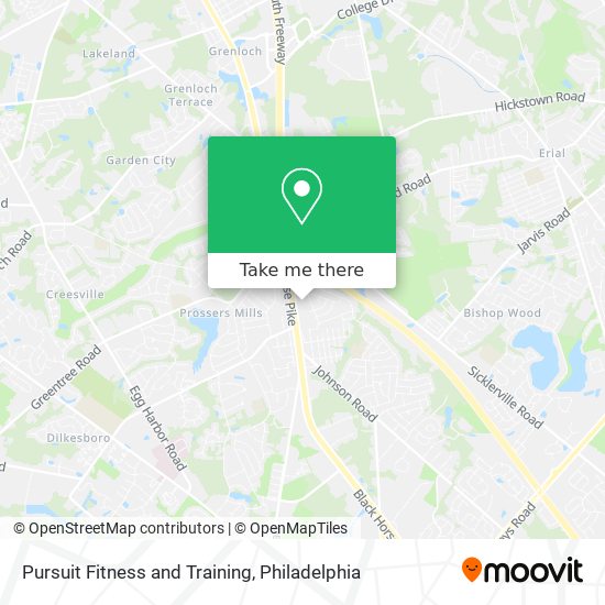 Pursuit Fitness and Training map