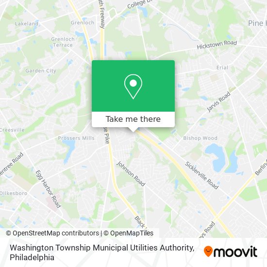 Mapa de Washington Township Municipal Utilities Authority