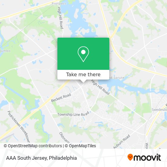 Mapa de AAA South Jersey