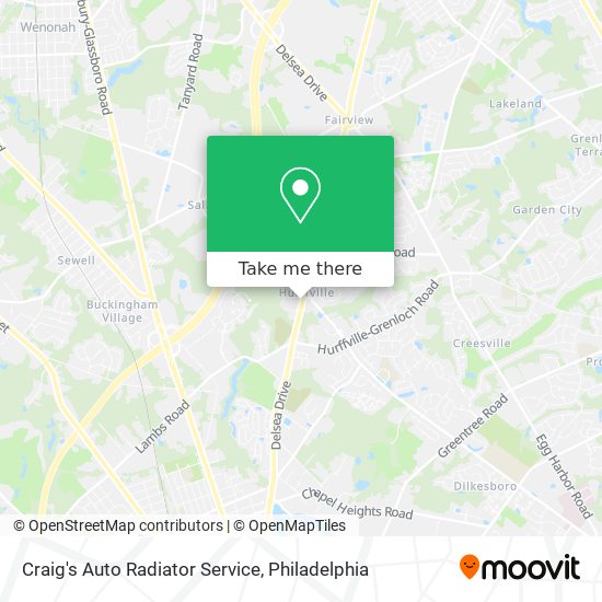 Mapa de Craig's Auto Radiator Service