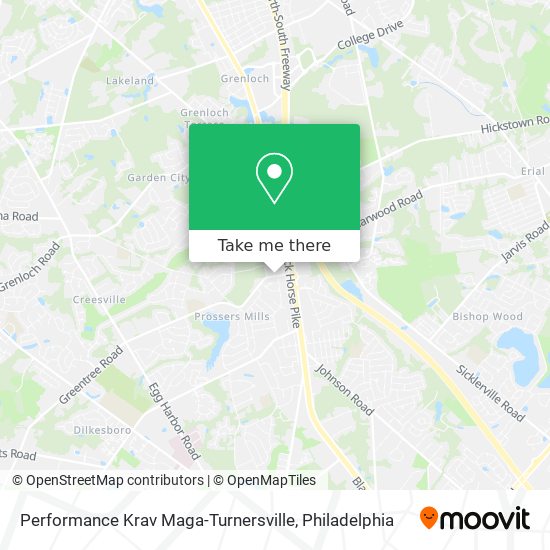 Performance Krav Maga-Turnersville map