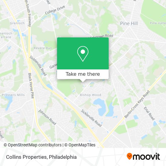 Collins Properties map