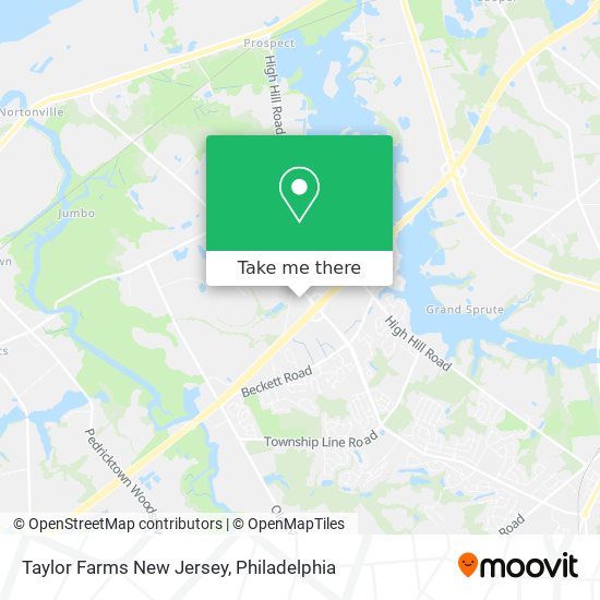 Mapa de Taylor Farms New Jersey