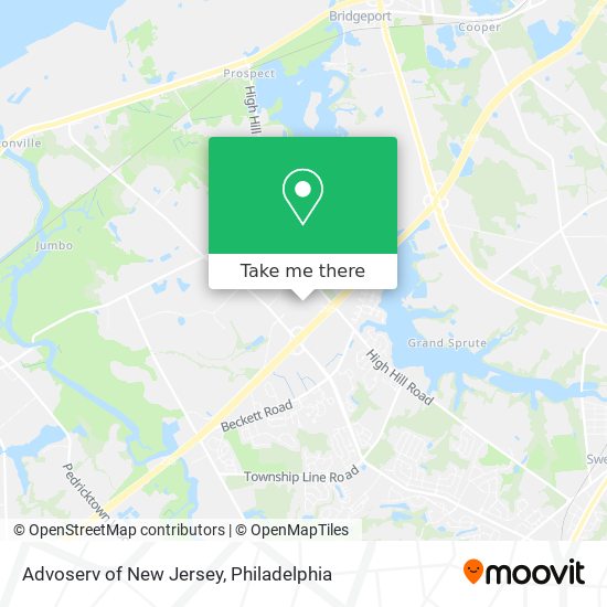 Mapa de Advoserv of New Jersey