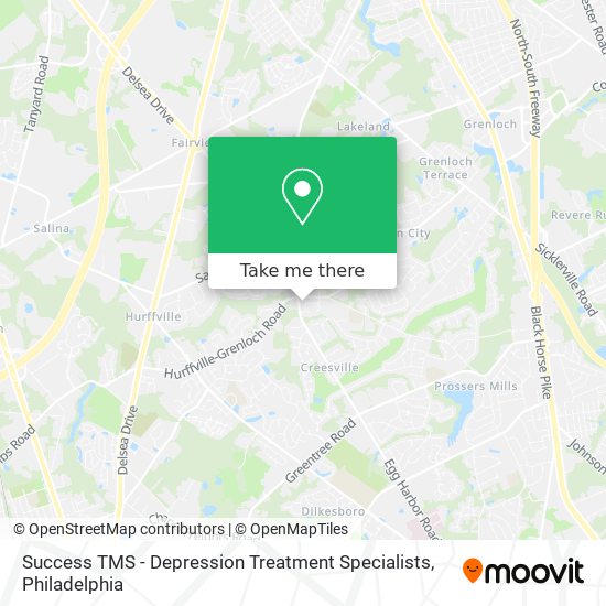 Mapa de Success TMS - Depression Treatment Specialists