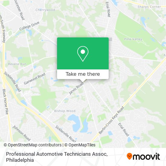Professional Automotive Technicians Assoc map