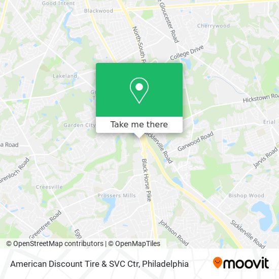 American Discount Tire & SVC Ctr map