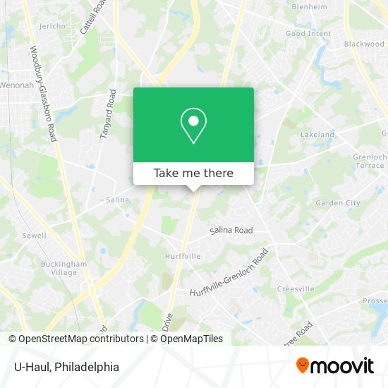 U-Haul map