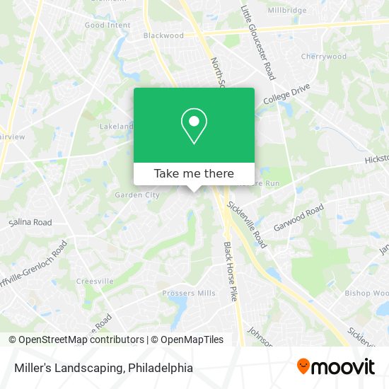 Miller's Landscaping map