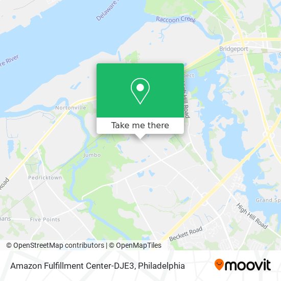 Amazon Fulfillment Center-DJE3 map