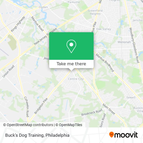 Buck's Dog Training map