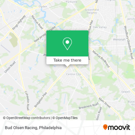 Bud Olsen Racing map