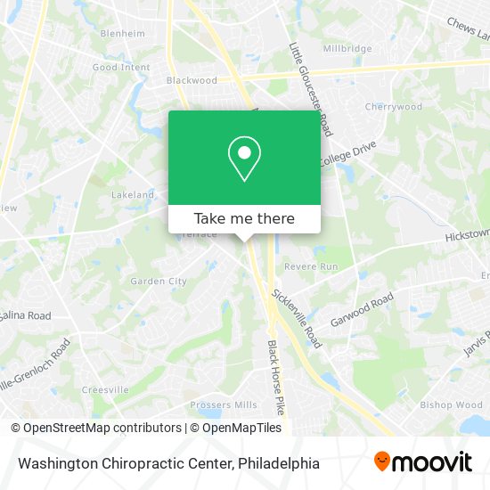 Mapa de Washington Chiropractic Center
