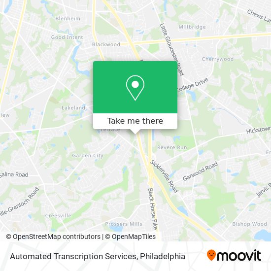 Automated Transcription Services map