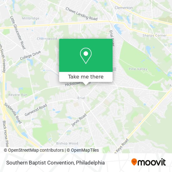 Southern Baptist Convention map