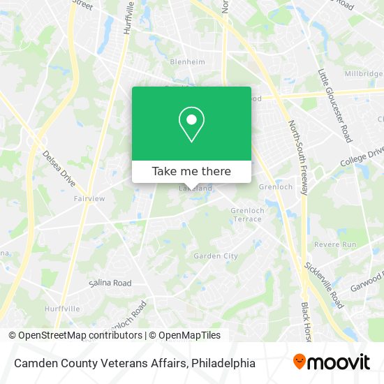 Mapa de Camden County Veterans Affairs