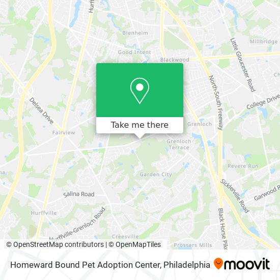 Mapa de Homeward Bound Pet Adoption Center