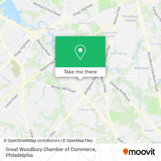 Mapa de Great Woodbury Chamber of Commerce