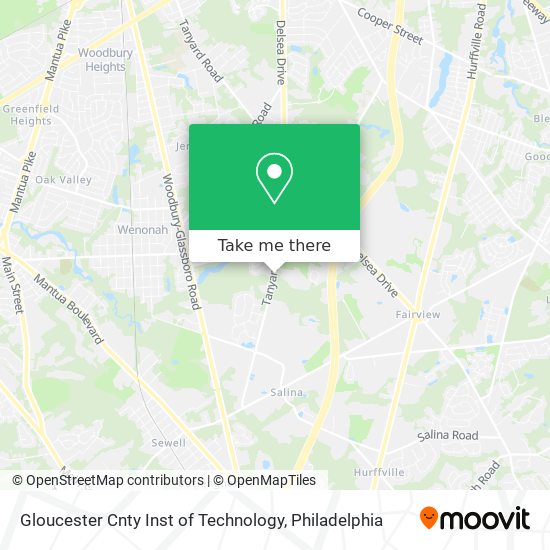 Gloucester Cnty Inst of Technology map