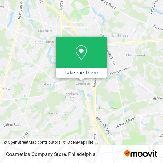 Cosmetics Company Store map