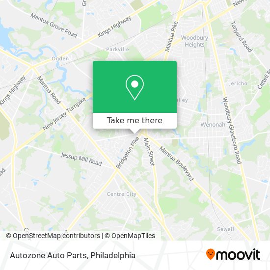 Autozone Auto Parts map