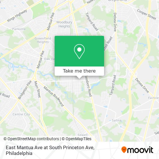 Mapa de East Mantua Ave at South Princeton Ave